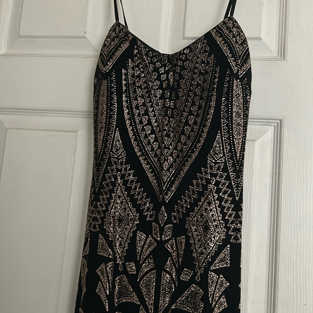 Strapless sparkle maxi dress